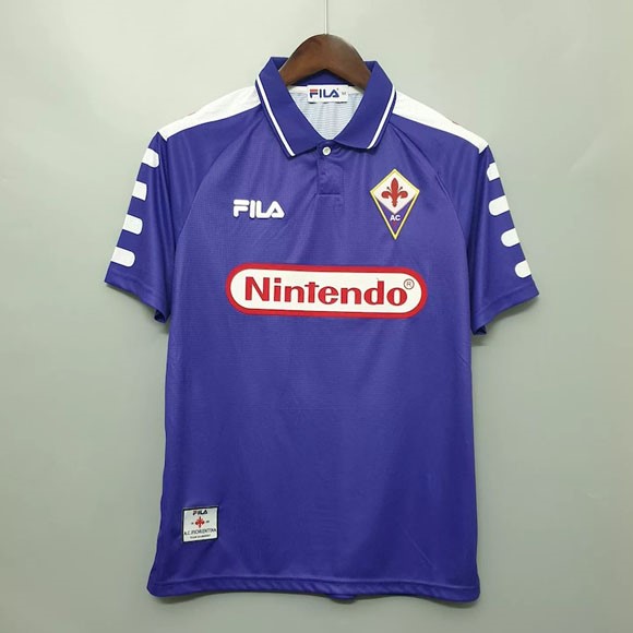 Tailandia Camiseta Fiorentina Primera Equipación Retro 1998 1999